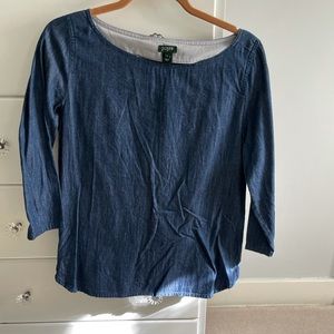 JCrew Denim Top Size 4